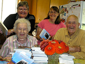 The Wassons in their kitchen