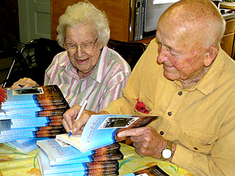 Fred and Ruby Wasson signing memoir